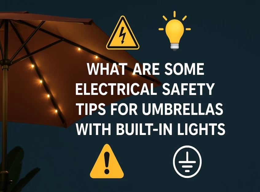 What Are Some Electrical Safety Tips for Umbrellas with Built-In Lights?